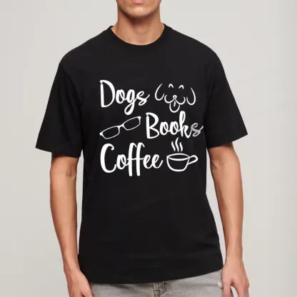 Pagewings Dogs Books Coffee Unisex Classic T-shirt