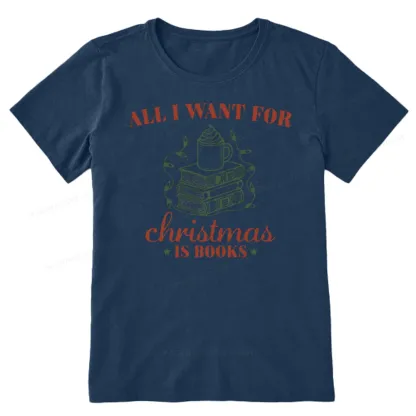 Pagewings All I Want For Christmas Is Books Unisex Classic T-shirt