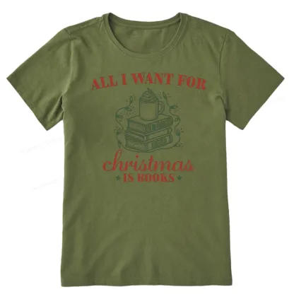 Pagewings All I Want For Christmas Is Books Unisex Classic T-shirt