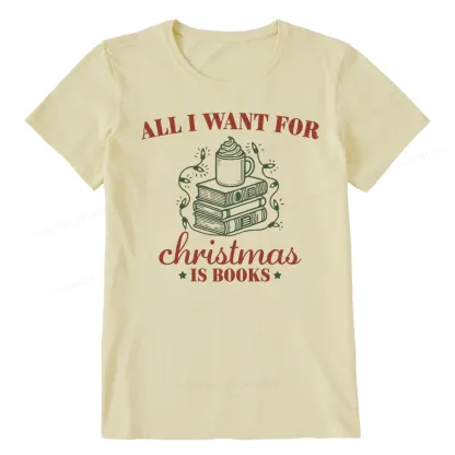Pagewings All I Want For Christmas Is Books Unisex Classic T-shirt