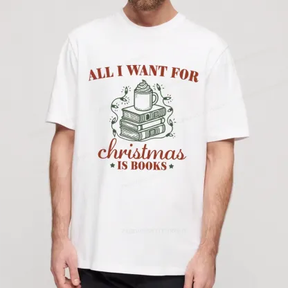 Pagewings All I Want For Christmas Is Books Unisex Classic T-shirt