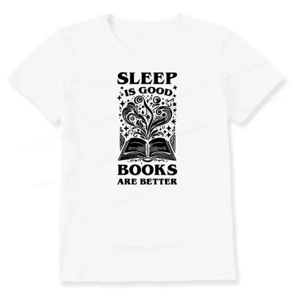 Pagewings Sleep is Good Books are Better Unisex Classic T-shirt