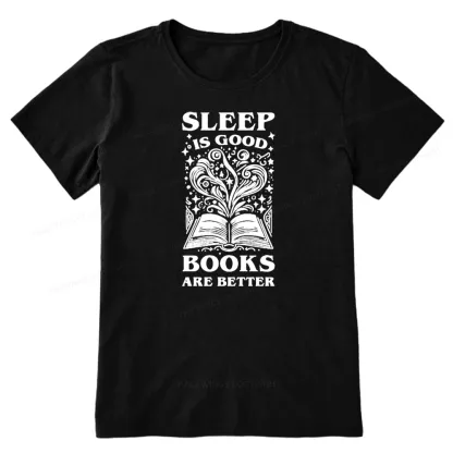 Pagewings Sleep is Good Books are Better Unisex Classic T-shirt