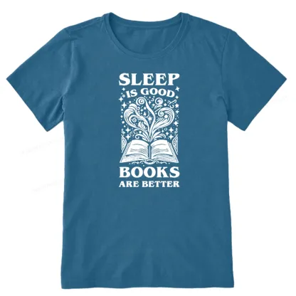 Pagewings Sleep is Good Books are Better Unisex Classic T-shirt