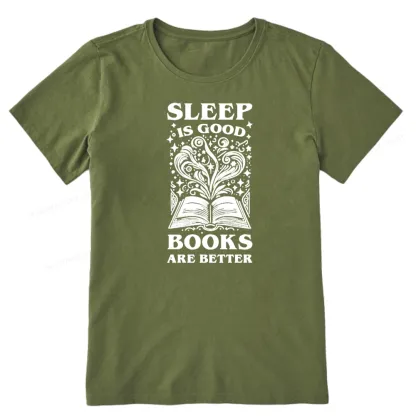 Pagewings Sleep is Good Books are Better Unisex Classic T-shirt