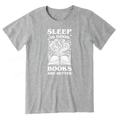 Pagewings Sleep is Good Books are Better Unisex Classic T-shirt