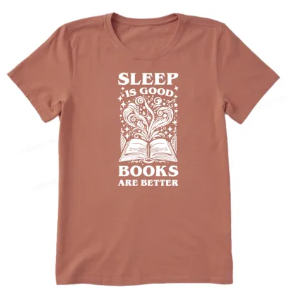 Pagewings Sleep is Good Books are Better Unisex Classic T-shirt