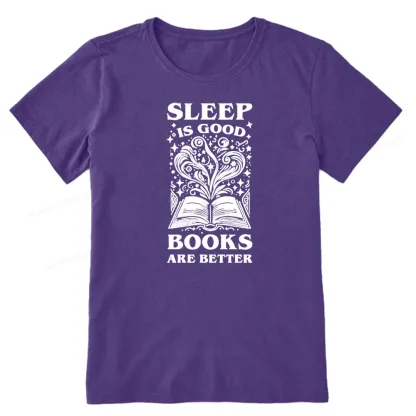 Pagewings Sleep is Good Books are Better Unisex Classic T-shirt
