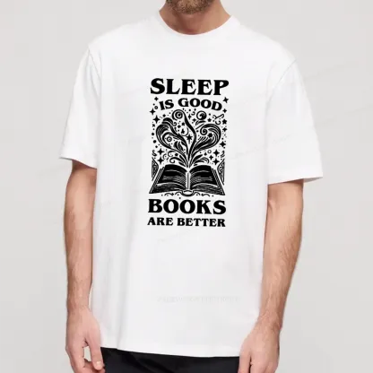 Pagewings Sleep is Good Books are Better Unisex Classic T-shirt