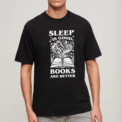 Pagewings Sleep is Good Books are Better Unisex Classic T-shirt