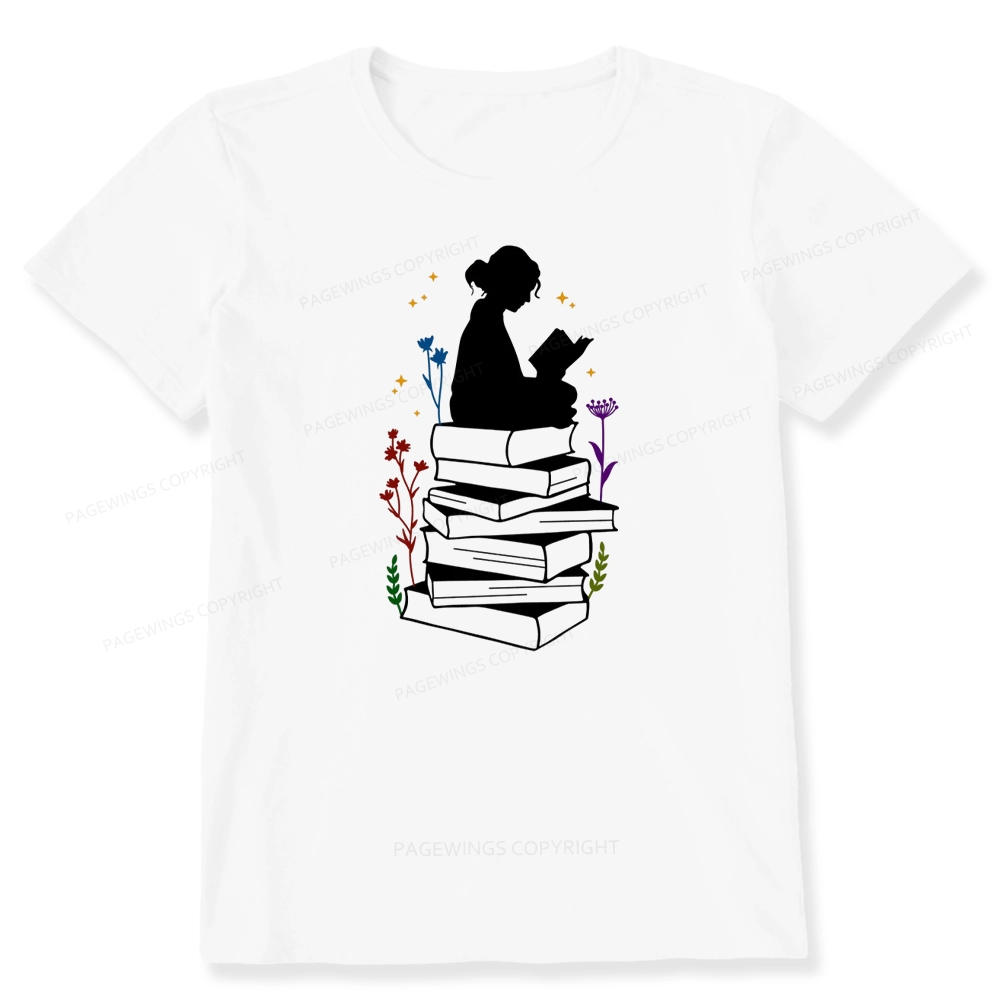 Pagewings Girl Reading Unisex Classic T-shirt
