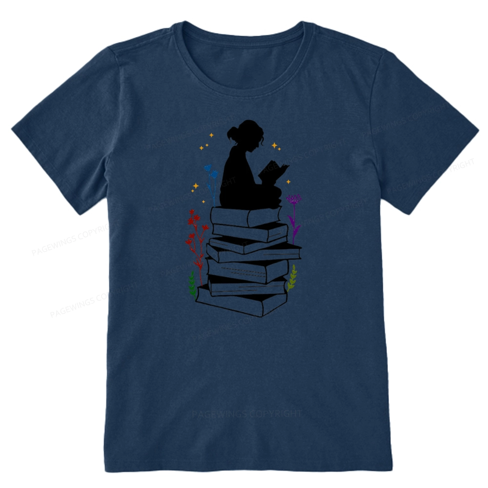Pagewings Girl Reading Unisex Classic T-shirt