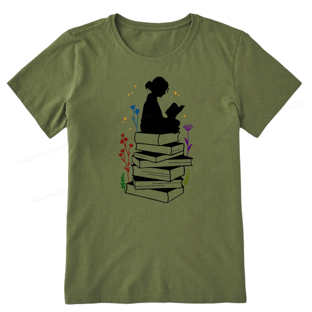 Pagewings Girl Reading Unisex Classic T-shirt