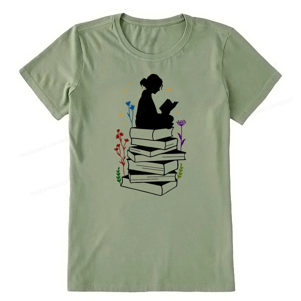 Pagewings Girl Reading Unisex Classic T-shirt