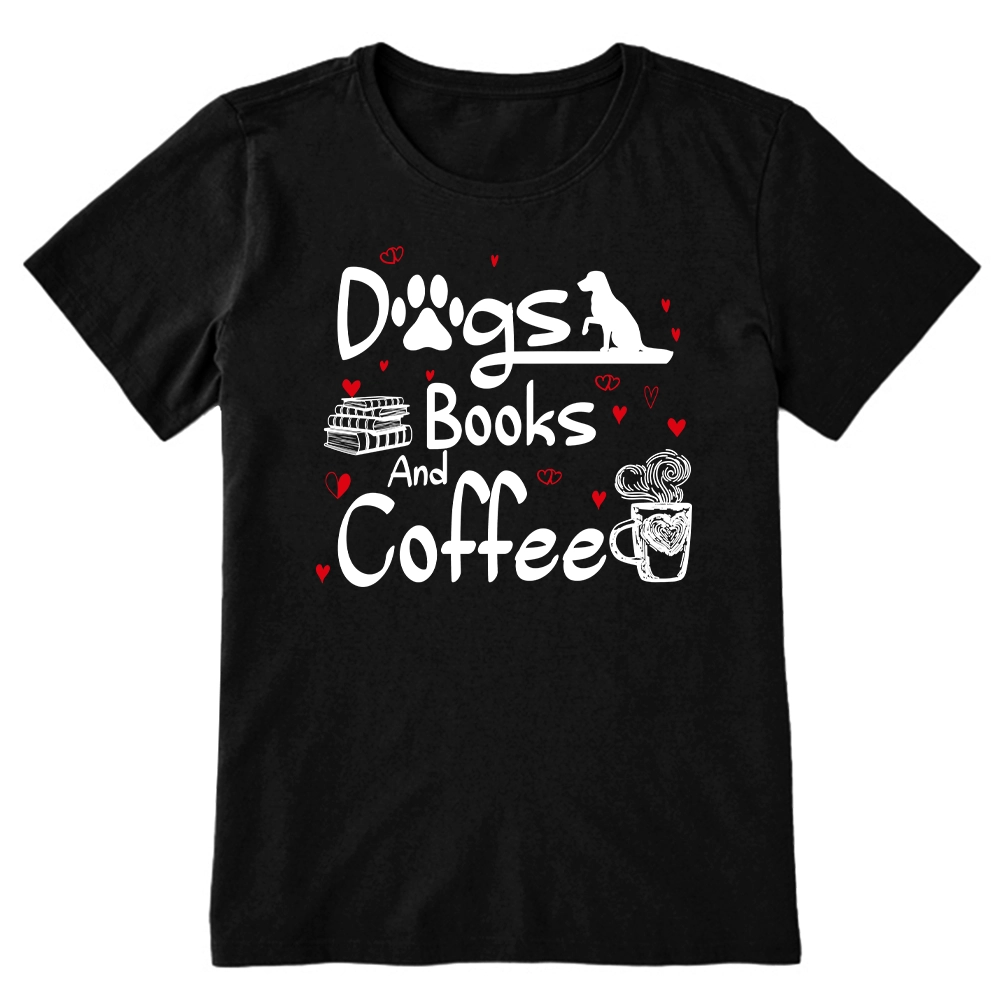 Pagewings  Dogs Books And Coffee Unisex Classic T-shirt