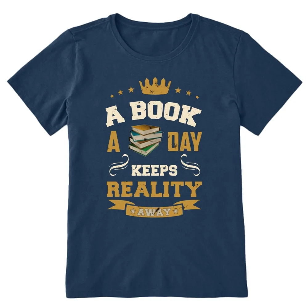 Pagewings A Book A Day Keeps Reality Away Unisex Classic T-shirt