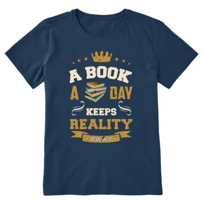 Pagewings A Book A Day Keeps Reality Away Unisex Classic T-shirt