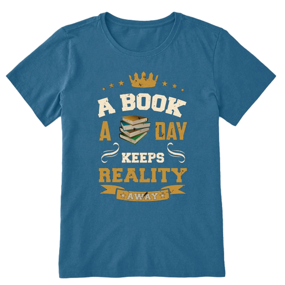 Pagewings A Book A Day Keeps Reality Away Unisex Classic T-shirt