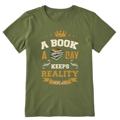 Pagewings A Book A Day Keeps Reality Away Unisex Classic T-shirt