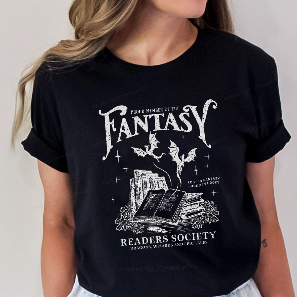Pagewings Fantasy Readers Society Unisex Classic T-shirt