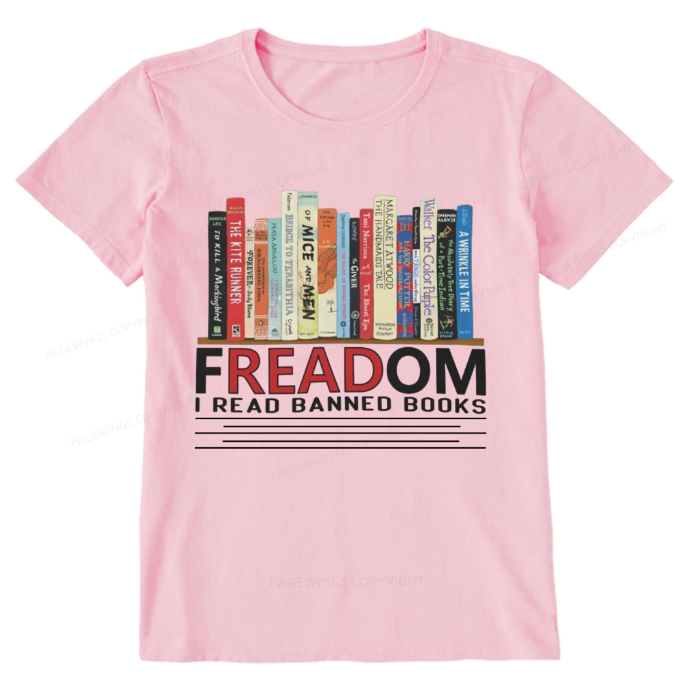 Pagewings Freadom I Read Banned Books Unisex Classic T-shirt