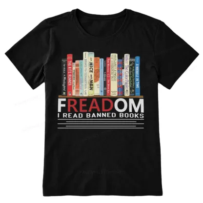 Pagewings Freadom I Read Banned Books Unisex Classic T-shirt