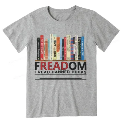 Pagewings Freadom I Read Banned Books Unisex Classic T-shirt