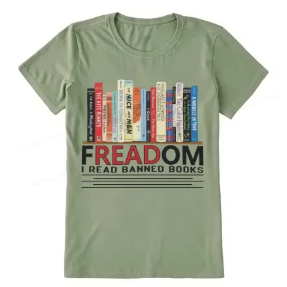 Pagewings Freadom I Read Banned Books Unisex Classic T-shirt