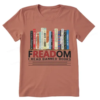 Pagewings Freadom I Read Banned Books Unisex Classic T-shirt