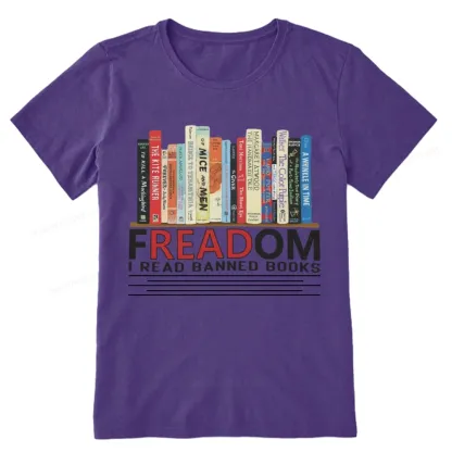 Pagewings Freadom I Read Banned Books Unisex Classic T-shirt