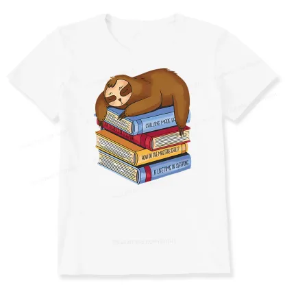 Pagewings Sloth And Book Unisex Classic T-shirt