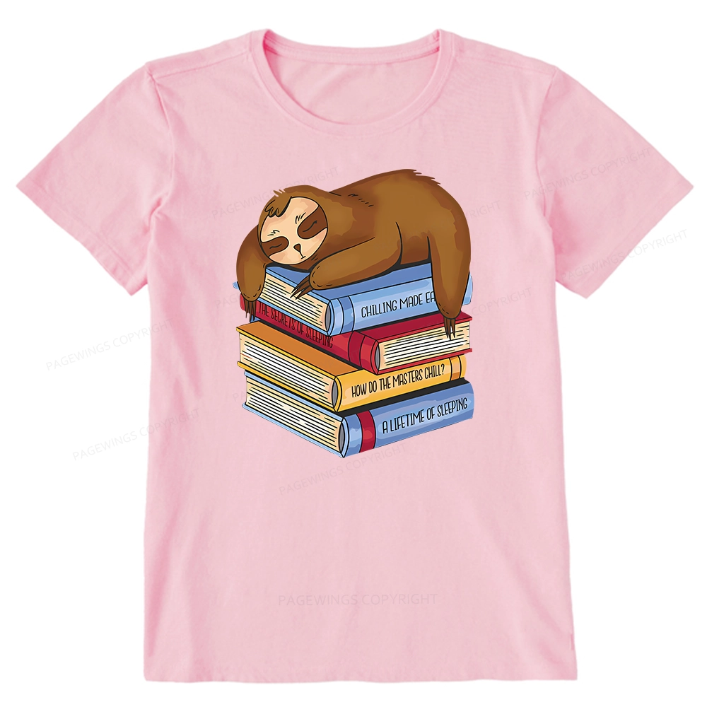 Pagewings Sloth And Book Unisex Classic T-shirt