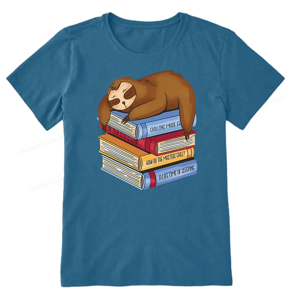 Pagewings Sloth And Book Unisex Classic T-shirt