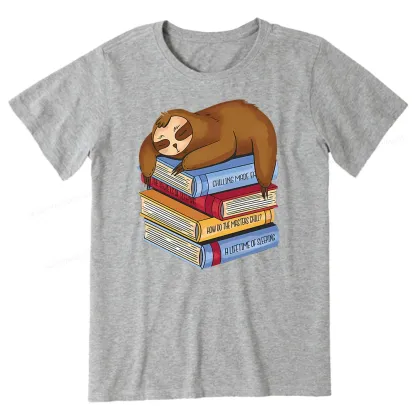 Pagewings Sloth And Book Unisex Classic T-shirt