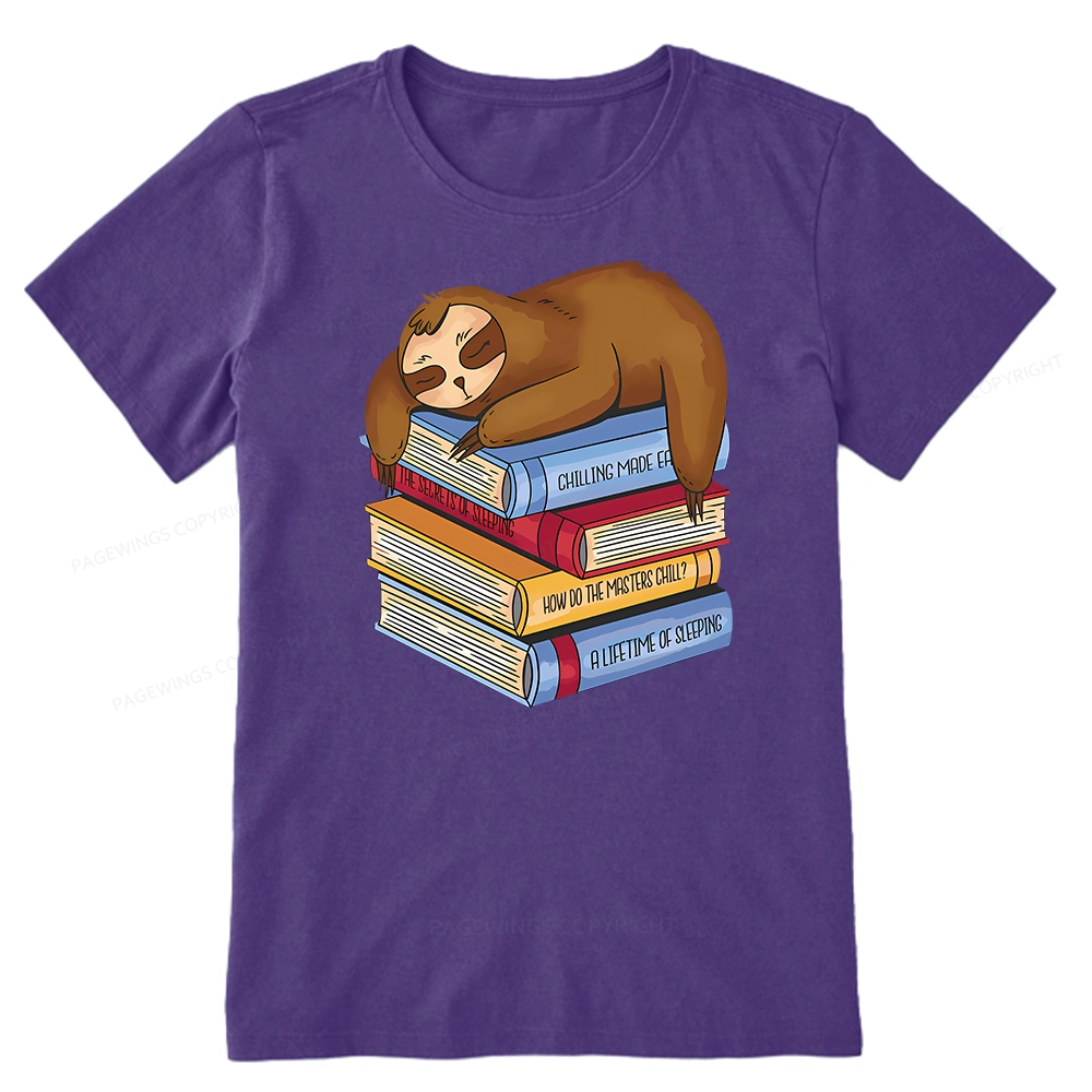 Pagewings Sloth And Book Unisex Classic T-shirt