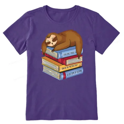 Pagewings Sloth And Book Unisex Classic T-shirt