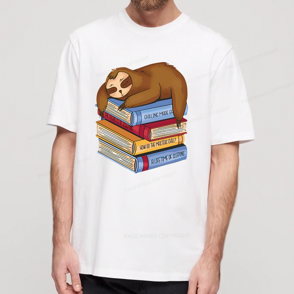 Pagewings Sloth And Book Unisex Classic T-shirt