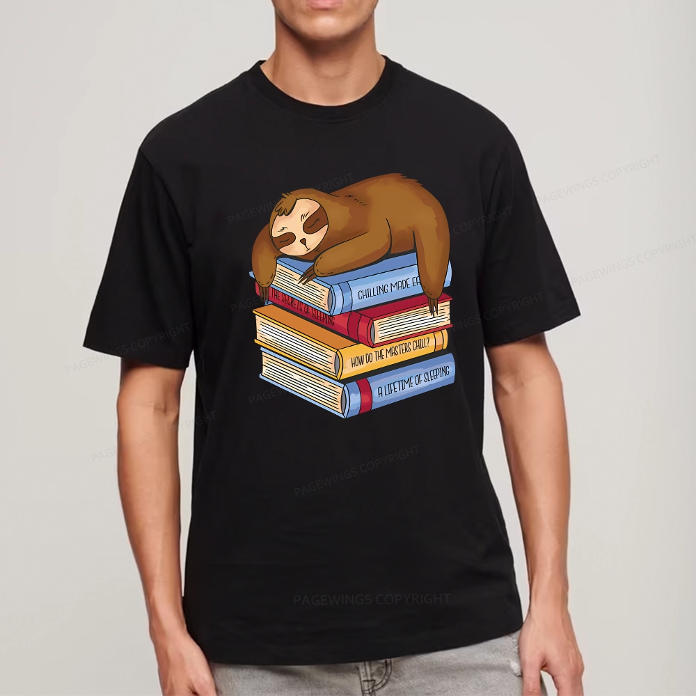 Pagewings Sloth And Book Unisex Classic T-shirt