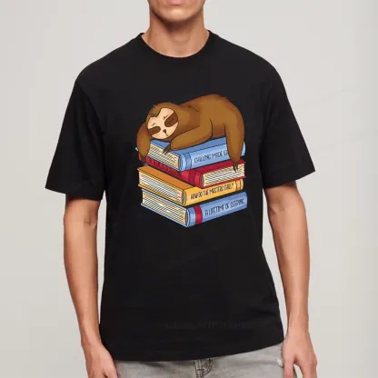 Pagewings Sloth And Book Unisex Classic T-shirt