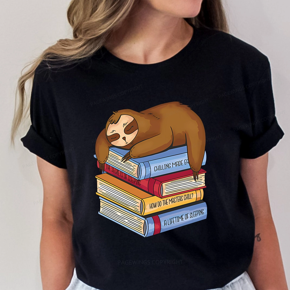 Pagewings Sloth And Book Unisex Classic T-shirt