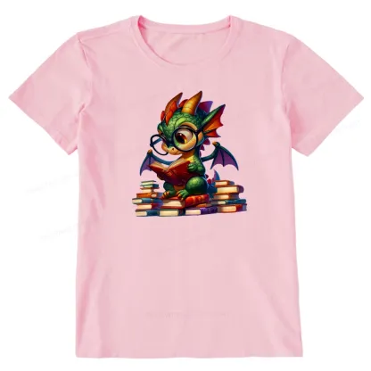 Pagewings Dragon And Books Unisex Classic T-shirt