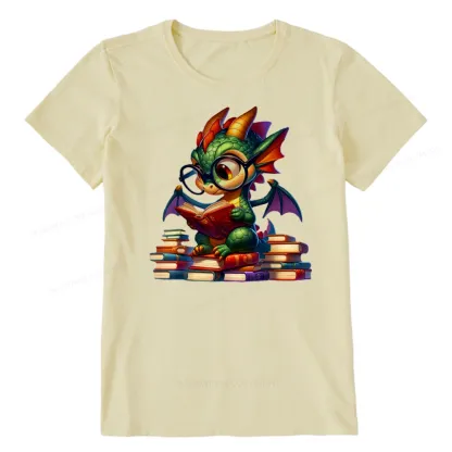 Pagewings Dragon And Books Unisex Classic T-shirt
