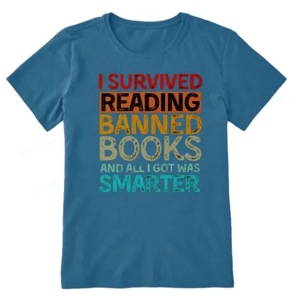 Pagewings I Survived Reading Banned Books And All I Got Was Smarter Unisex Classic T-shirt