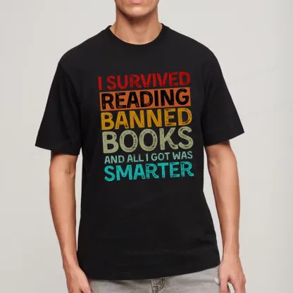 Pagewings I Survived Reading Banned Books And All I Got Was Smarter Unisex Classic T-shirt