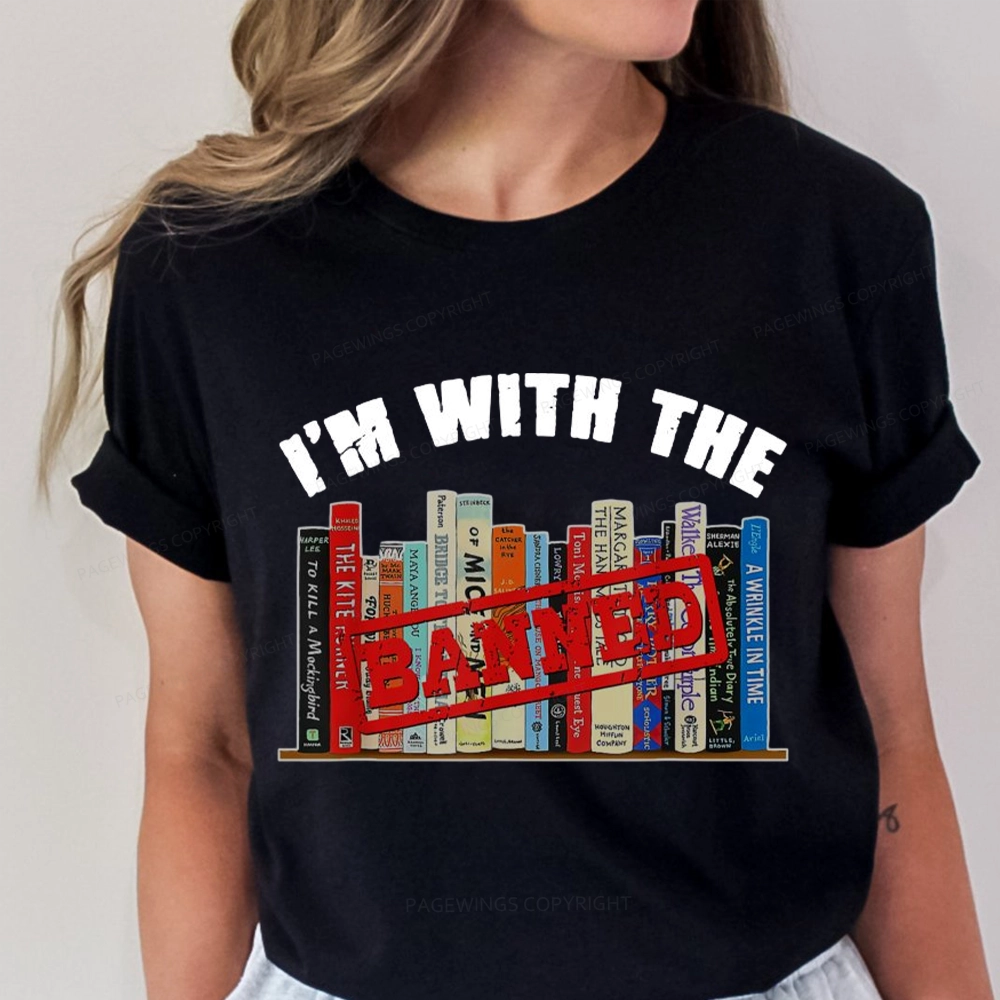 Pagewings I'm With The Banned Funny Book Unisex Classic T-shirt