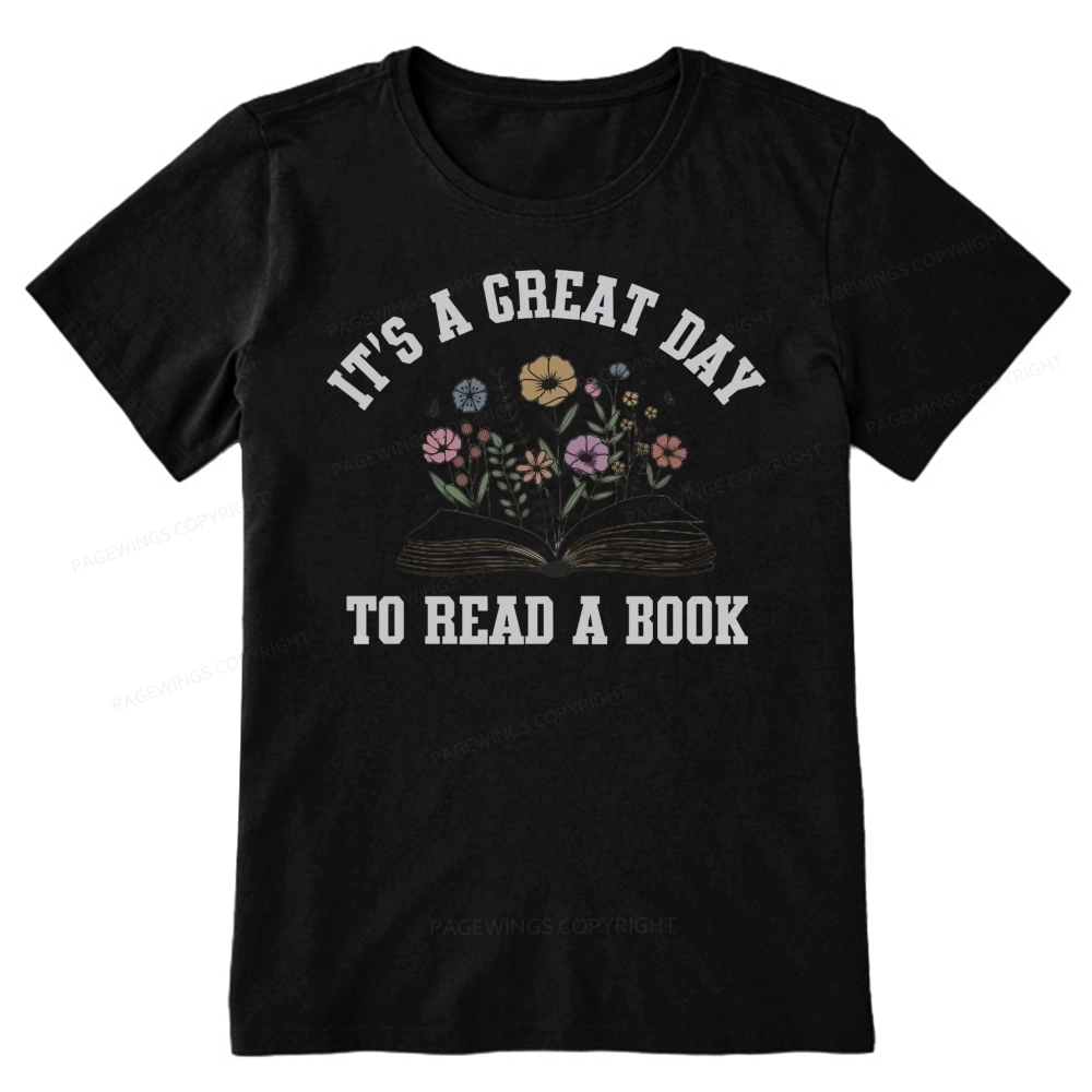 Pagewings It's Great Day to Read a Book Unisex Classic T-shirt