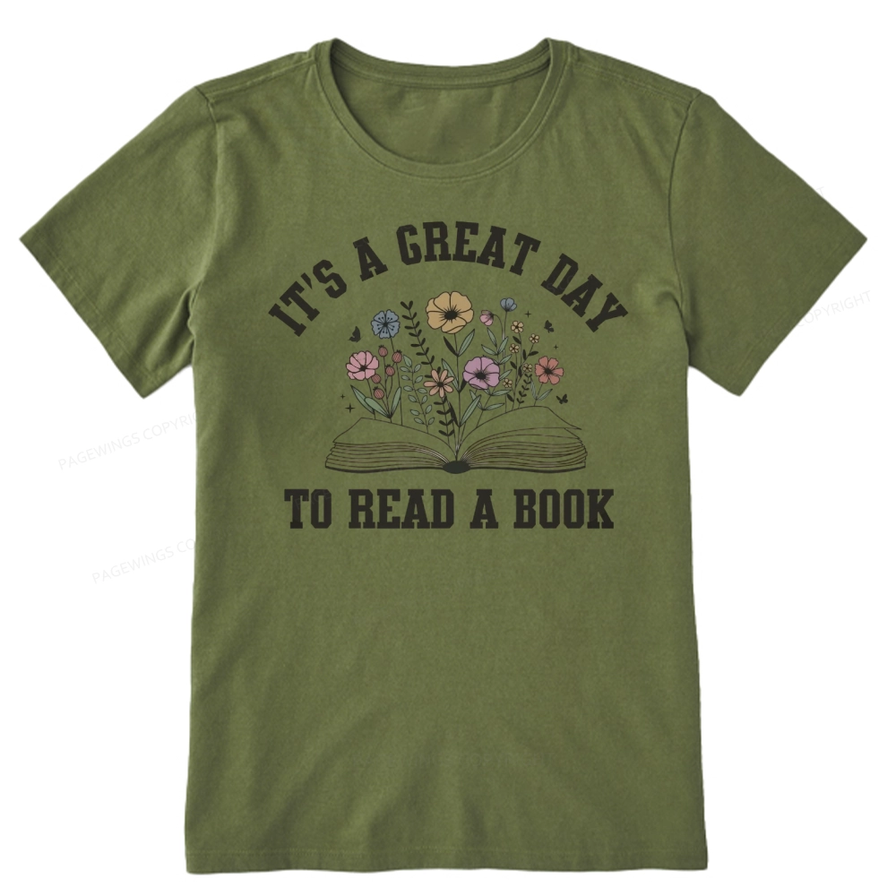 Pagewings It's Great Day to Read a Book Unisex Classic T-shirt