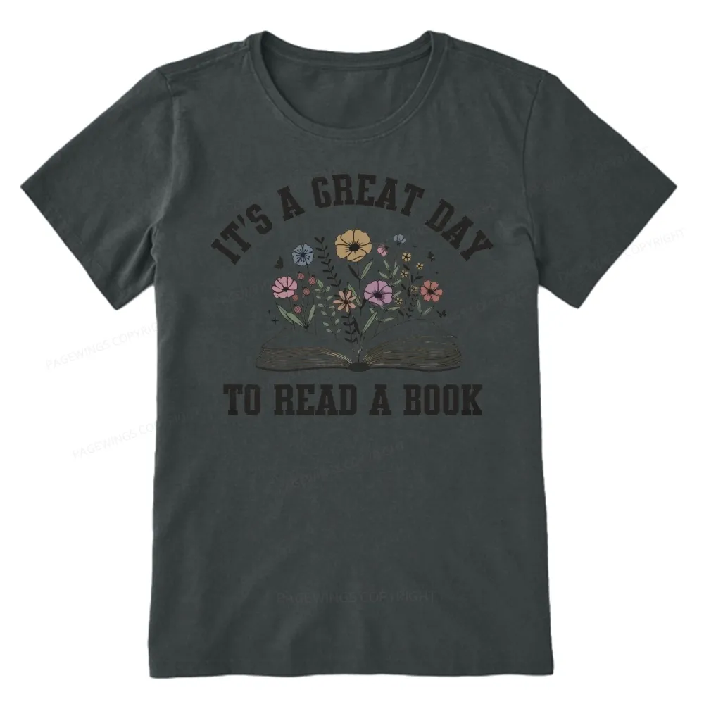 Pagewings It's Great Day to Read a Book Unisex Classic T-shirt