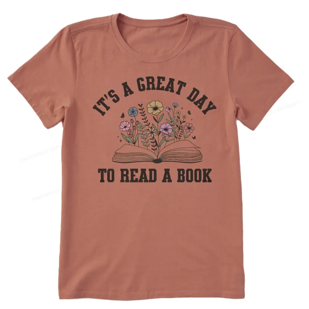 Pagewings It's Great Day to Read a Book Unisex Classic T-shirt