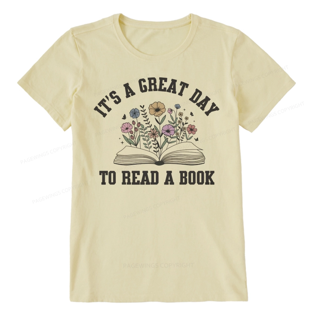 Pagewings It's Great Day to Read a Book Unisex Classic T-shirt